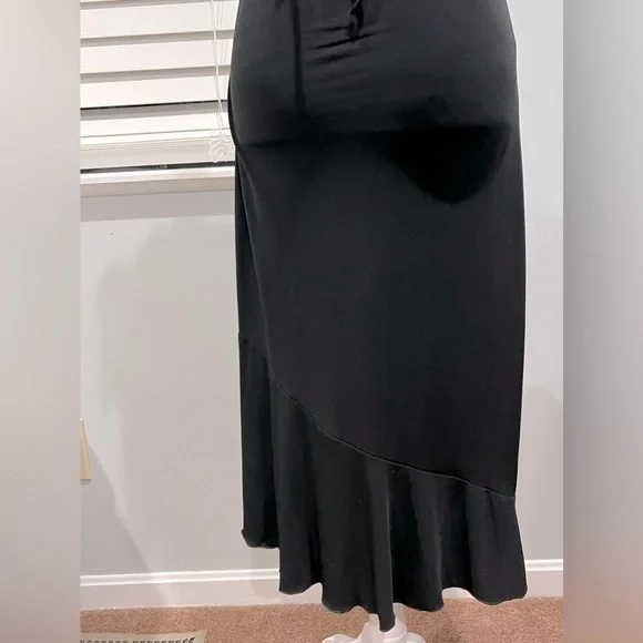 Vintage Y2K Moda International Black Midi Dress - Picture 9 of 10